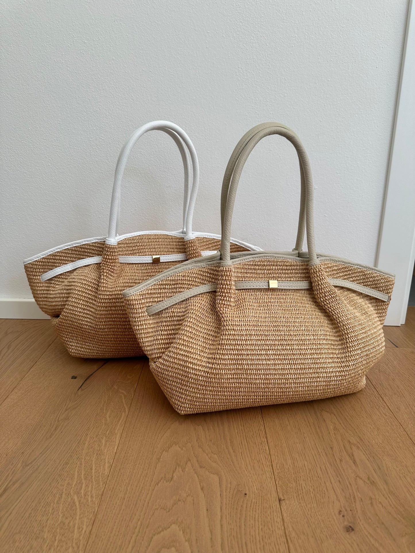 CORINNE LARGE- borsa a spalla rafia
