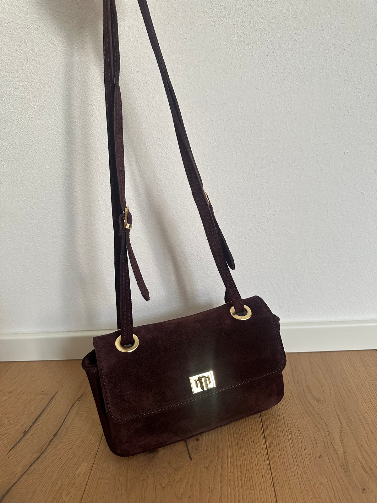 BLANCA- borsa a spalla camoscio