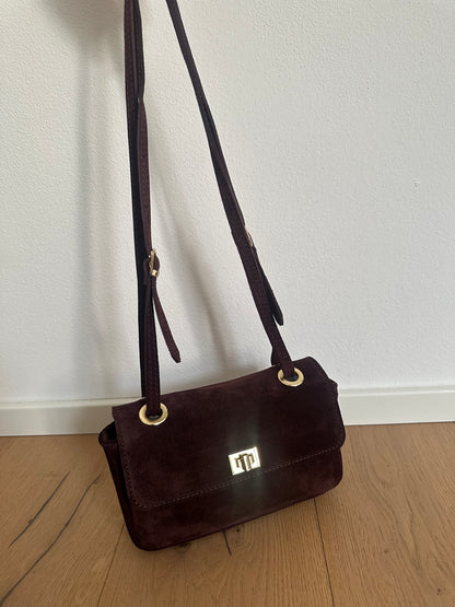 BLANCA- borsa a spalla camoscio