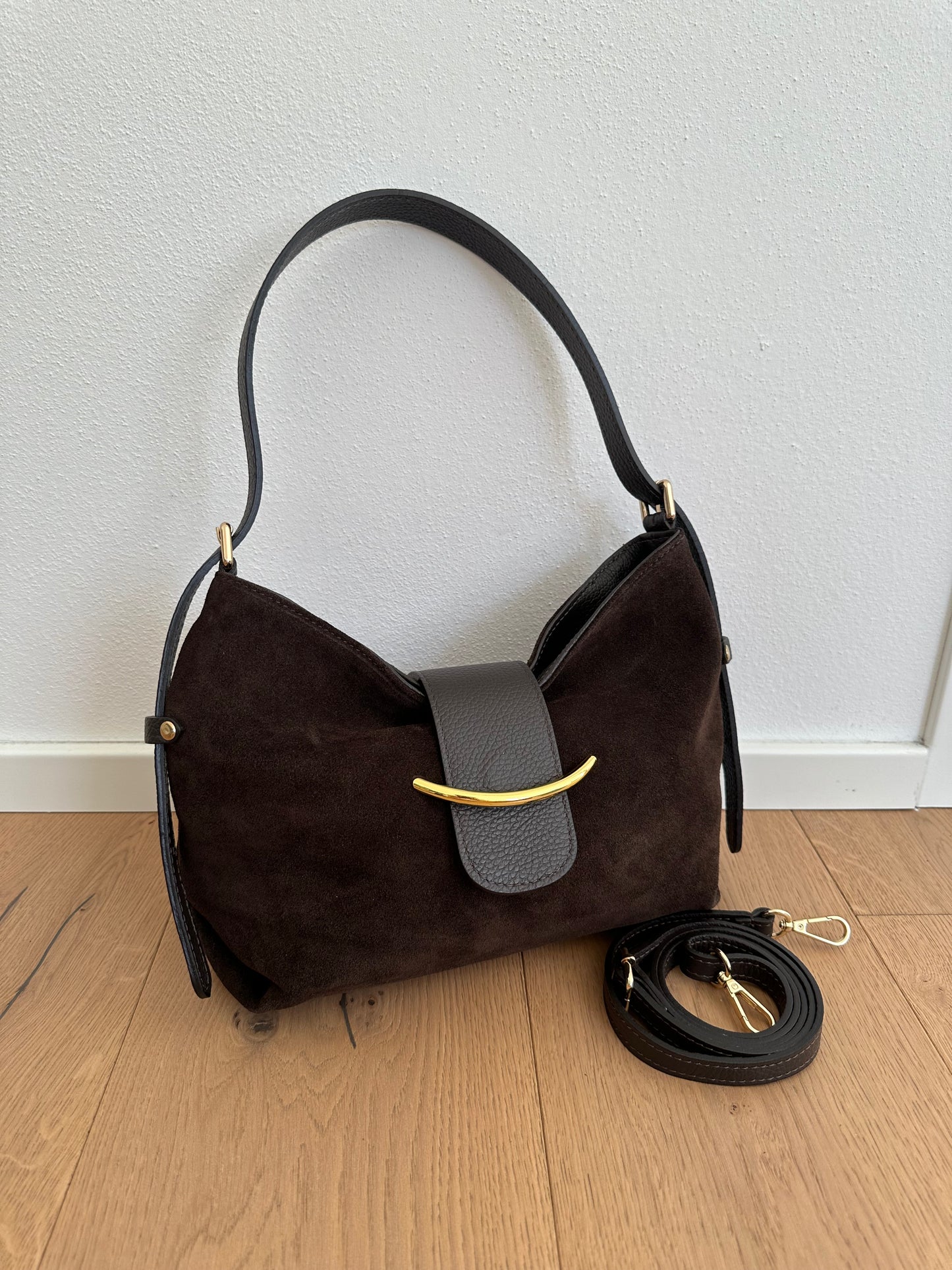 COCO- suede shoulder bag