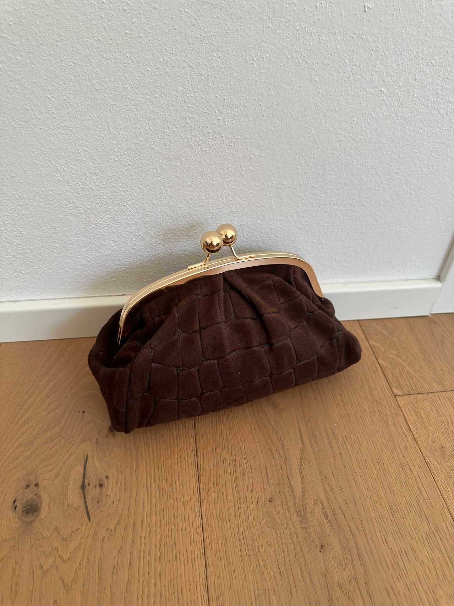 FORTUNA clutch - cocco suede