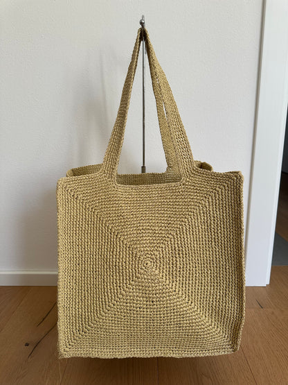 RONNY - tote artigianale rafia