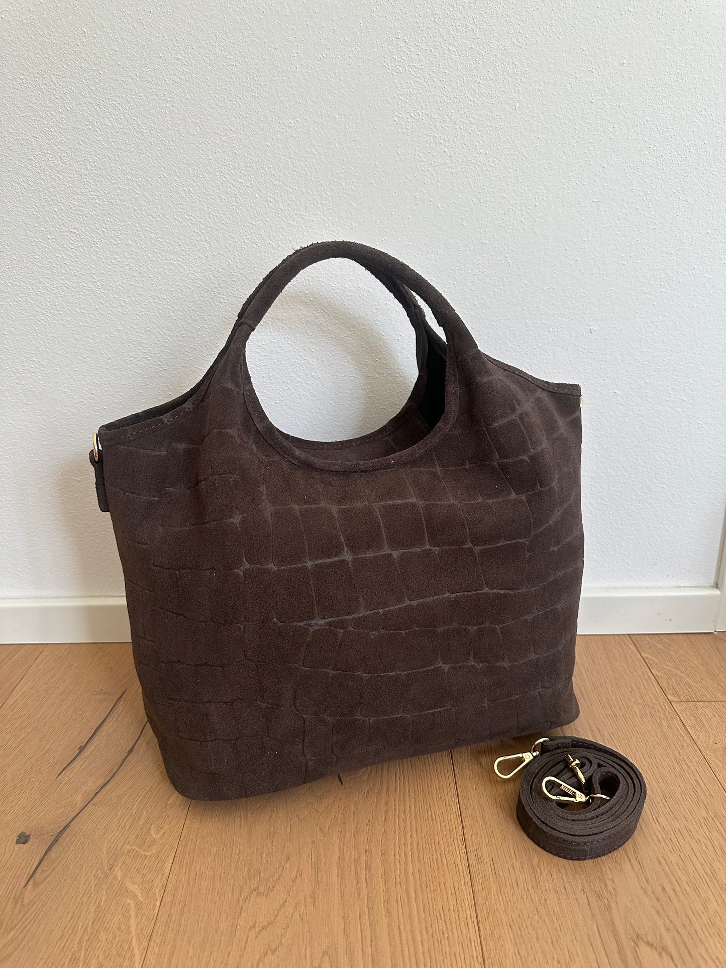ESTELLE- suede coccodrillo