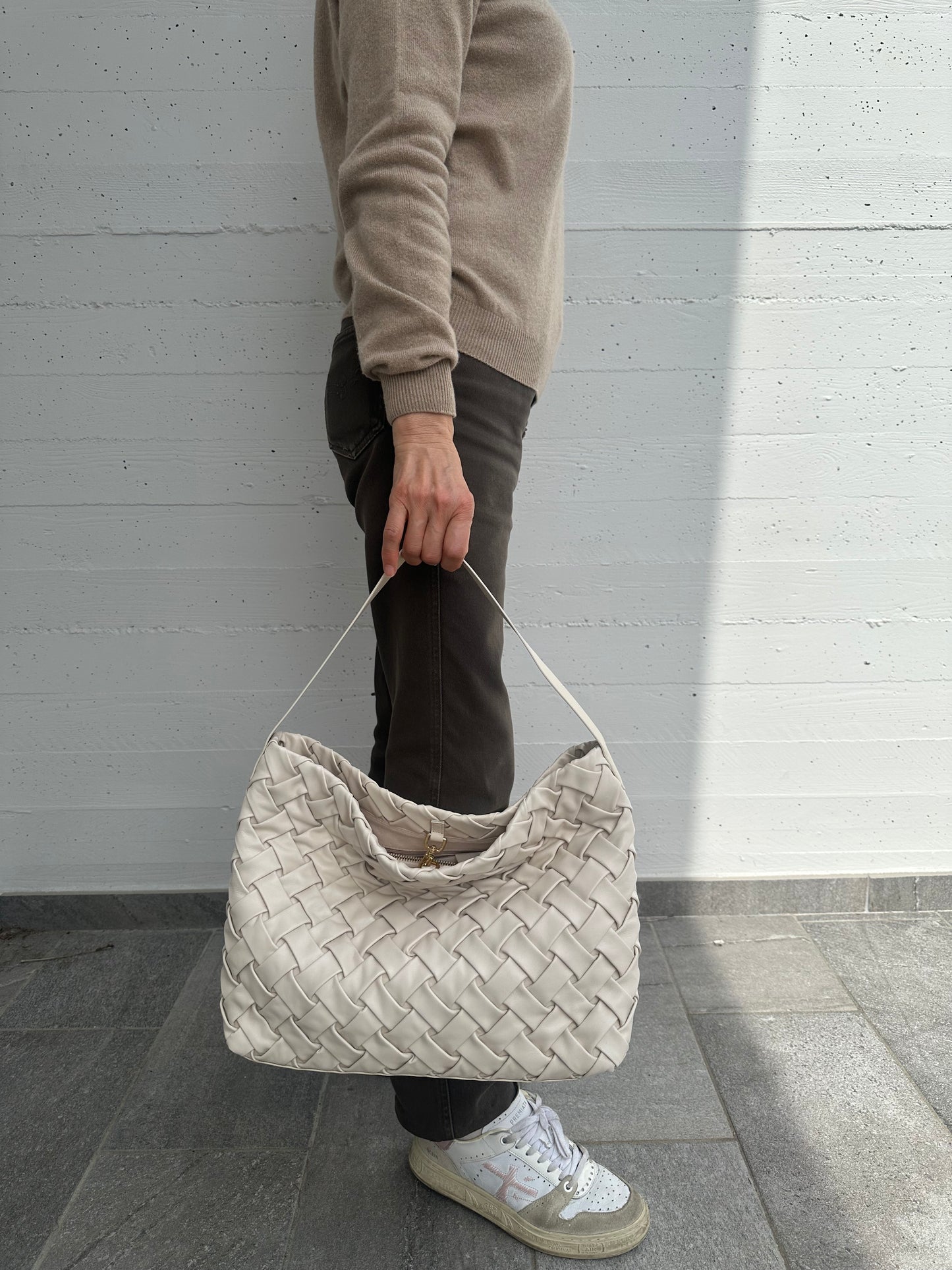 NAMI- borsa a spalla intrecciata