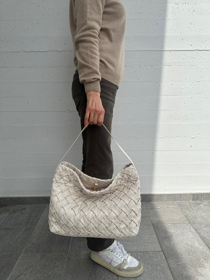NAMI- borsa a spalla intrecciata