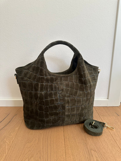 ESTELLE- suede coccodrillo