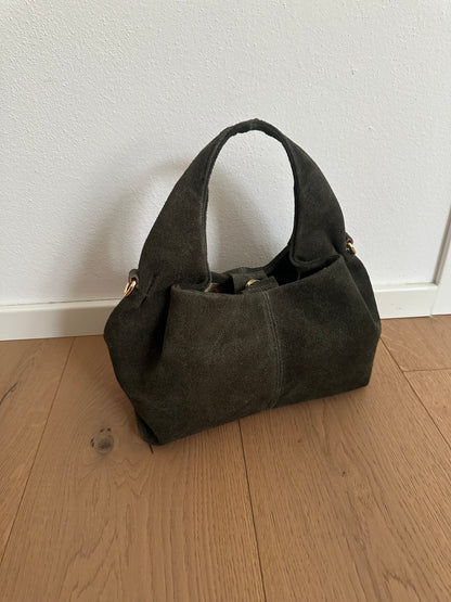 ZOE suede- Borsa a mano con tracolla