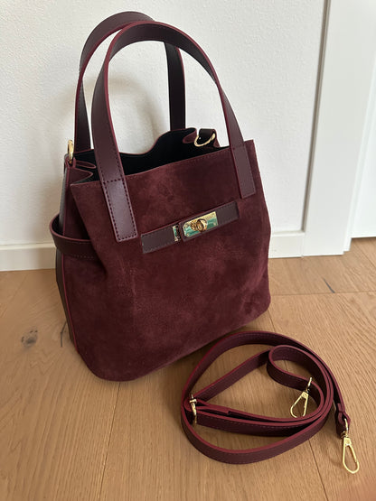 TATIANA - suede bucket