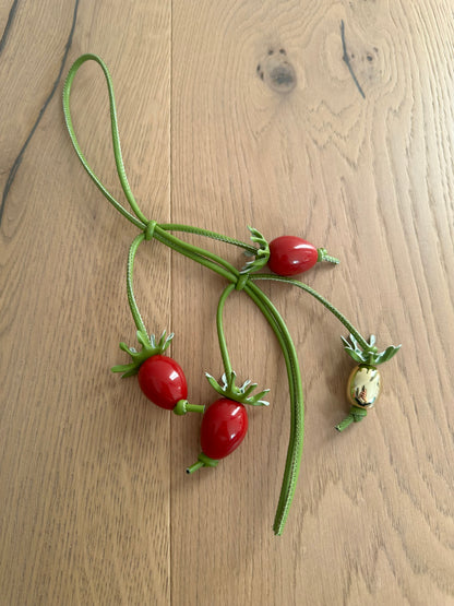 BAG CHARMS- tomato