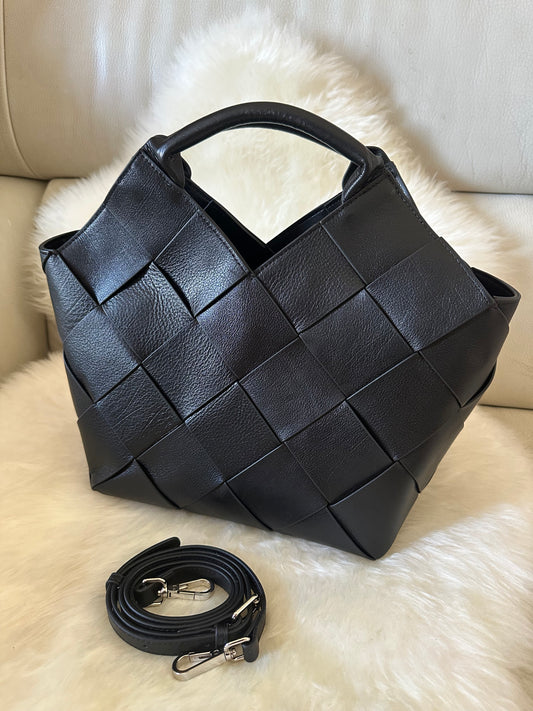 WOVEN HANDBAG- con tracolla