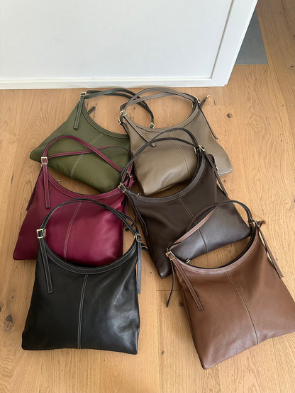 LIDIA hobo- Vera pelle