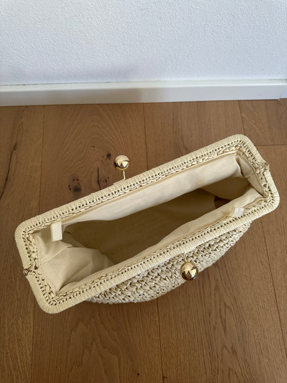 MIYA - Pochette in Rafia