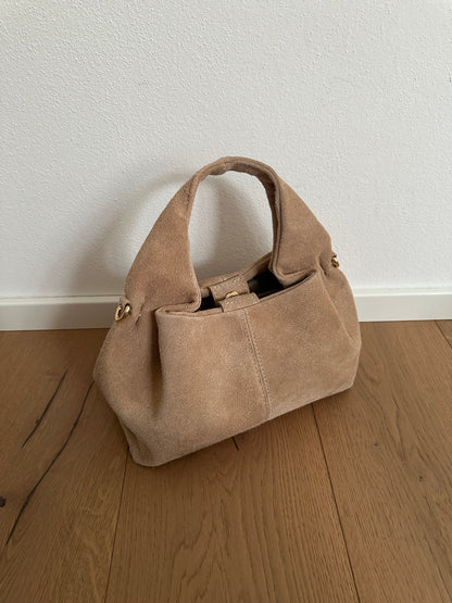 ZOE suede- Borsa a mano con tracolla