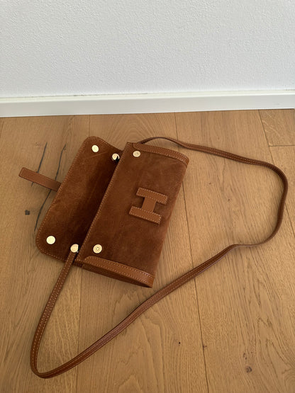 HANNAH suede- pochette con tracolla