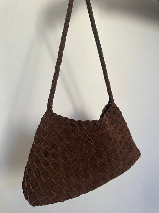 ROSY SMALL suede- shoulder bag