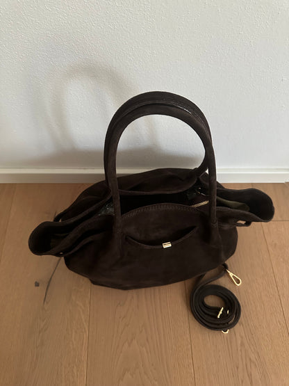 CORINNE LARGE- borsa a spalla camoscio
