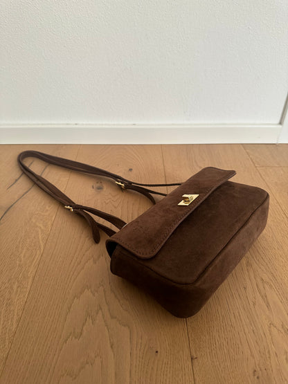 BLANCA- borsa a spalla camoscio