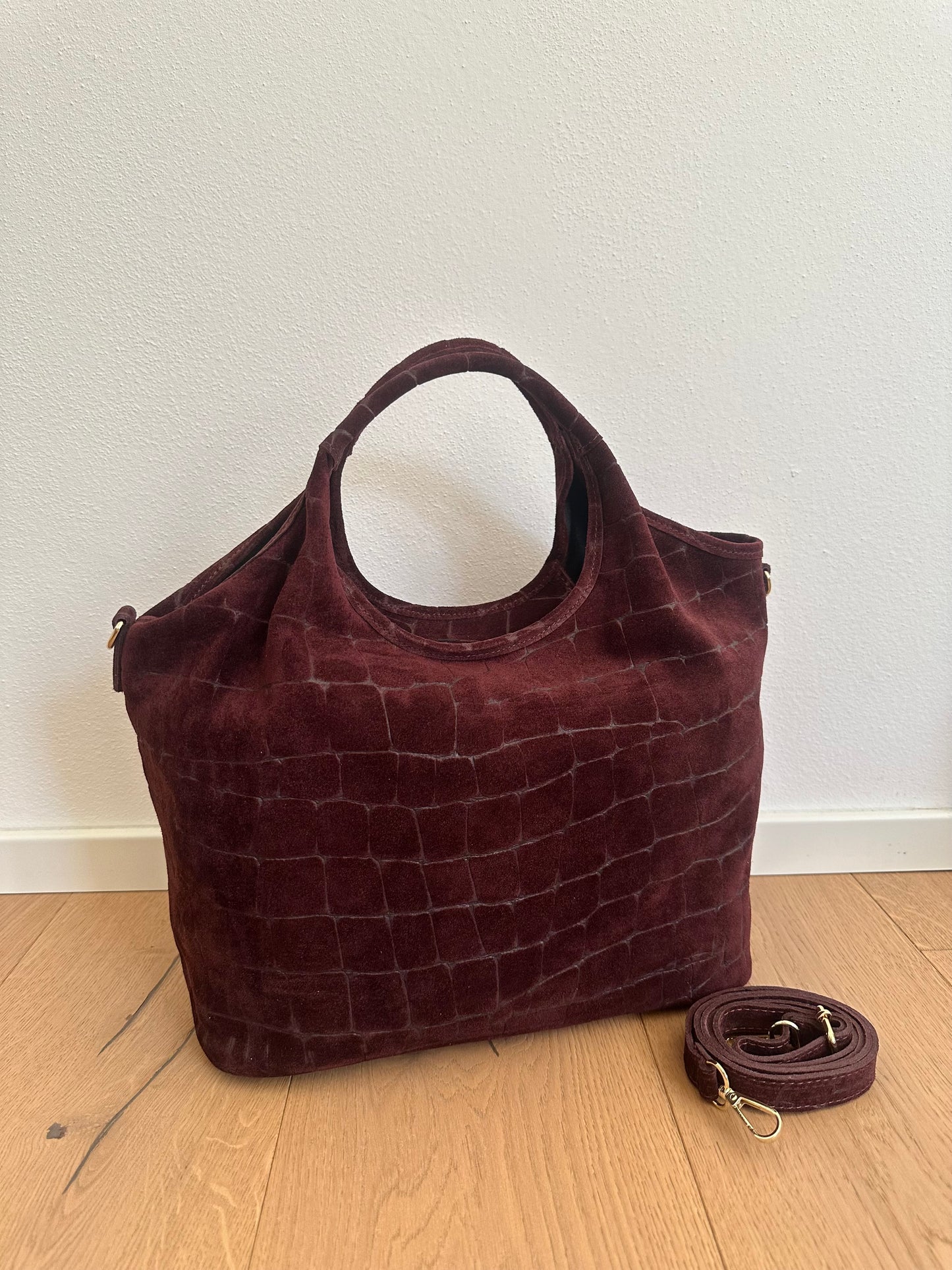 ESTELLE- suede coccodrillo