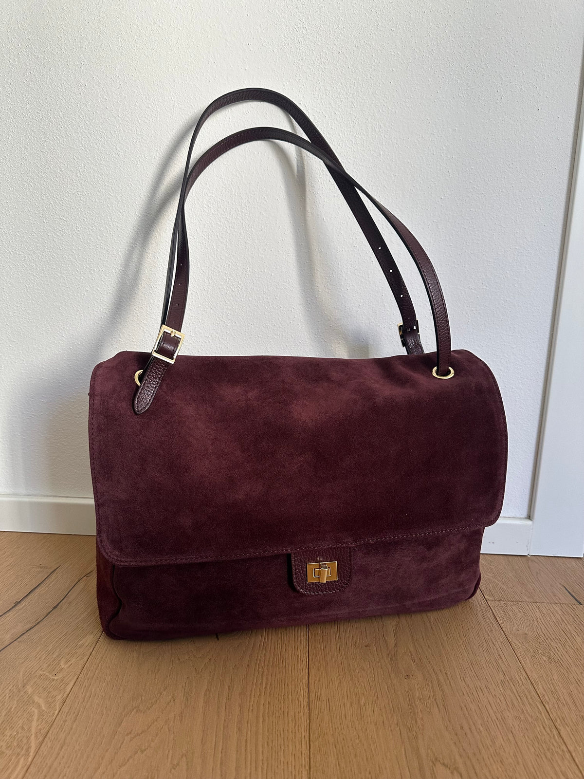 ANNABEL maxi camoscio- borsa a spalla