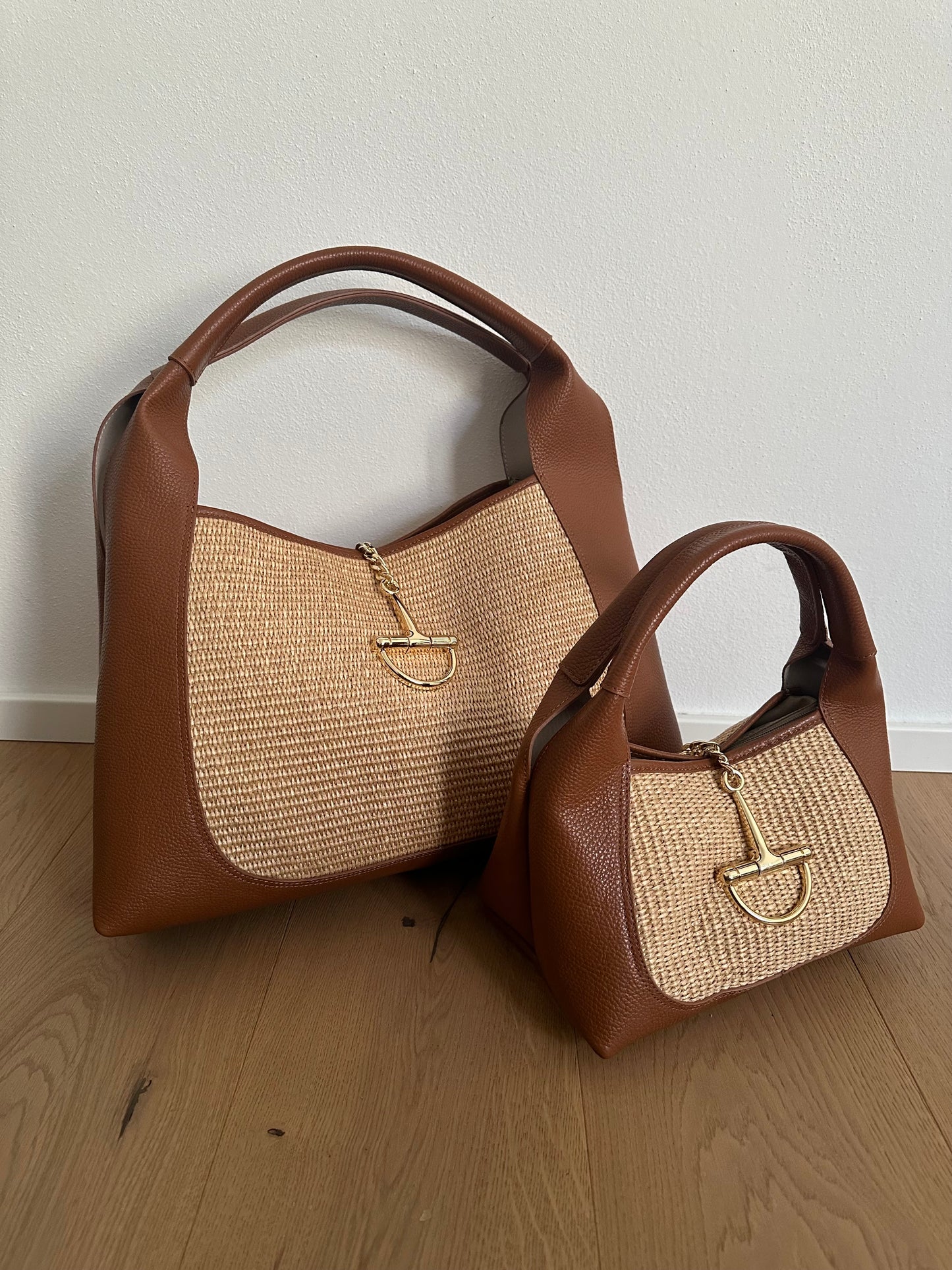 SVEVA rafia- LARGE shoulder bag
