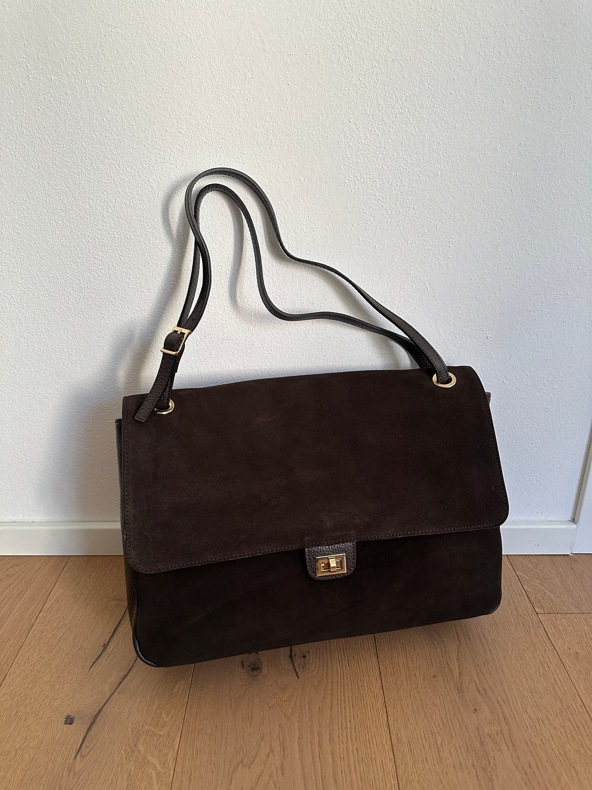 ANNABEL maxi camoscio- borsa a spalla