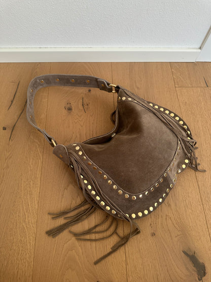 DAXY- medium/ borsa a spalla camoscio