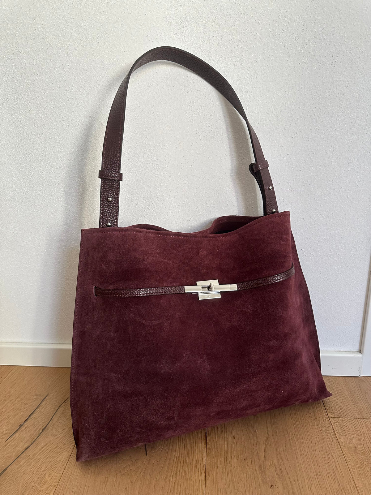 KIRA suede- borsa a spalla/ tracolla