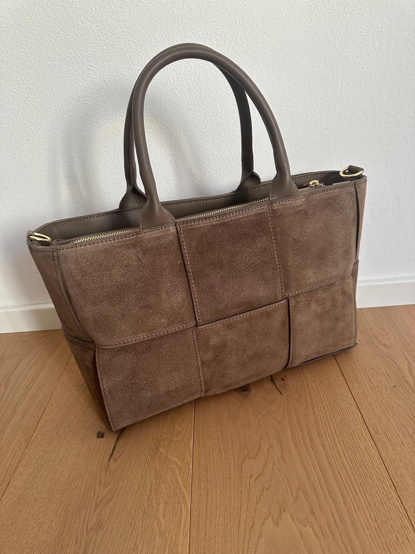 AMANDA suede large- tote bag