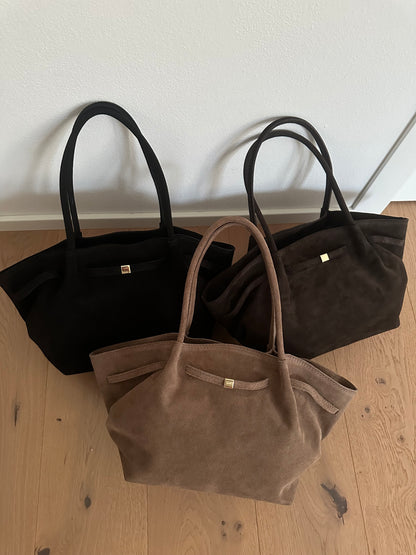 CORINNE LARGE- borsa a spalla camoscio