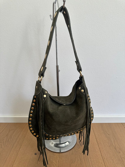 DAXY- medium/ borsa a spalla camoscio
