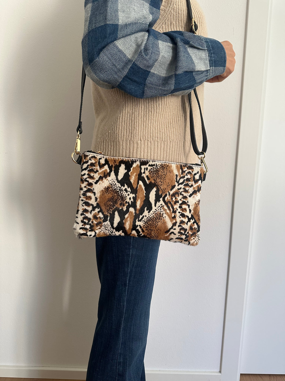 TEJA - pochette cavallino con tracolla