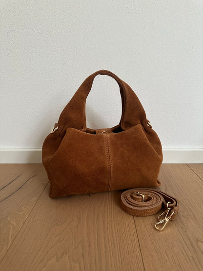 ZOE suede- Borsa a mano con tracolla