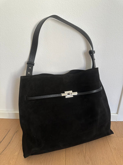 KIRA suede- borsa a spalla/ tracolla