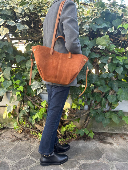 DAPHNE suede - tote bag