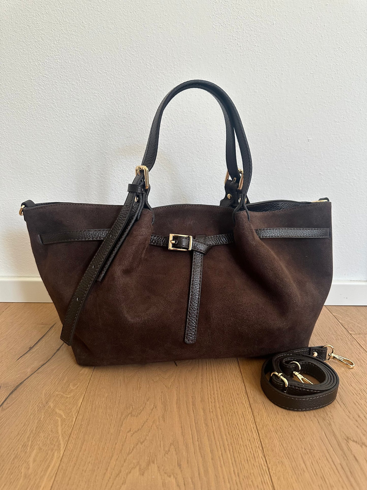 NIKY - borsa a spalla camoscio