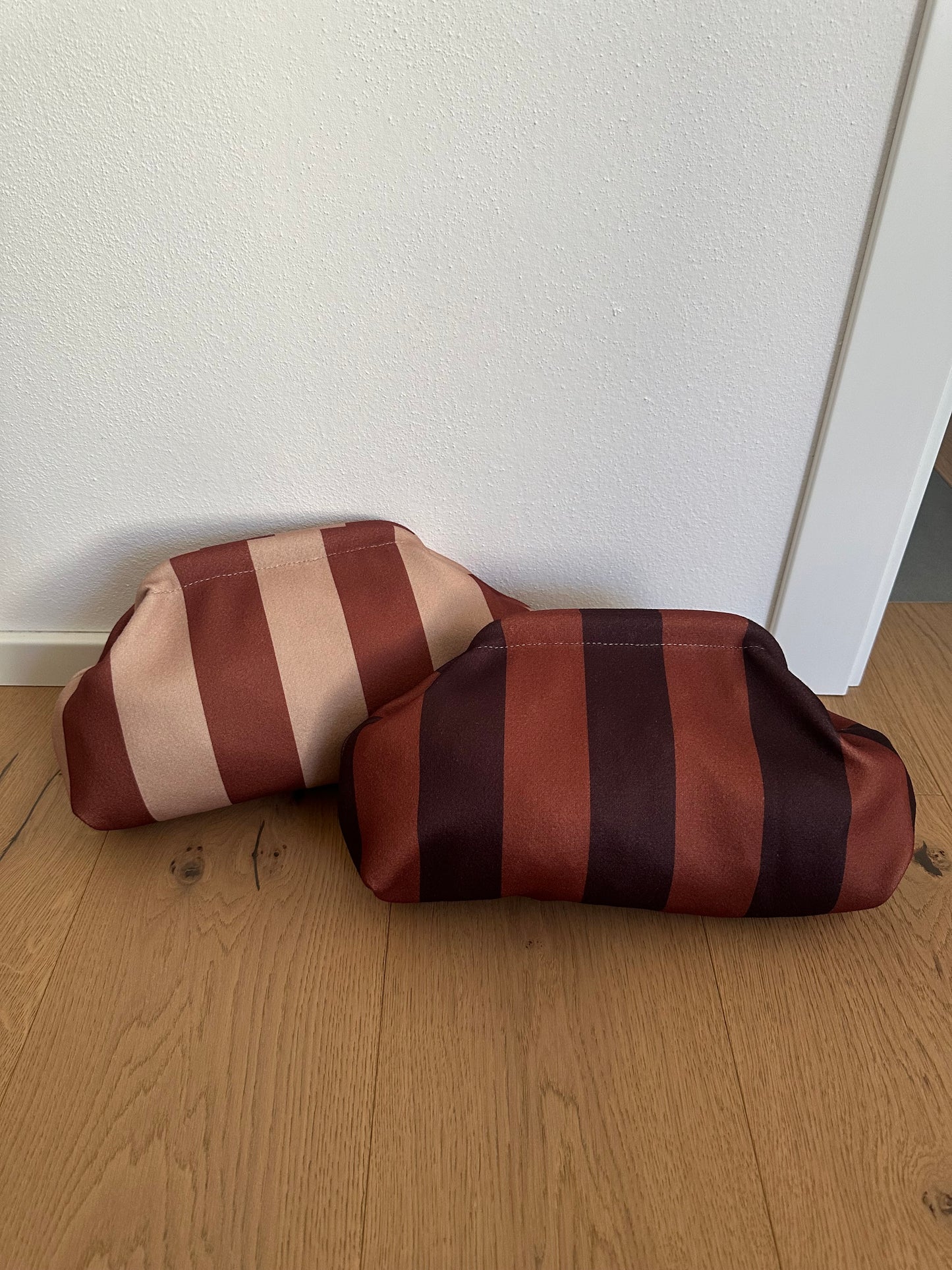 POCHETTE a righe- tracolla a catena