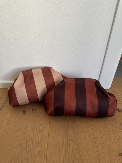 POCHETTE a righe- tracolla a catena