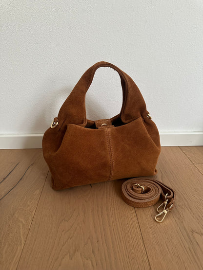 ZOE suede- Borsa a mano con tracolla
