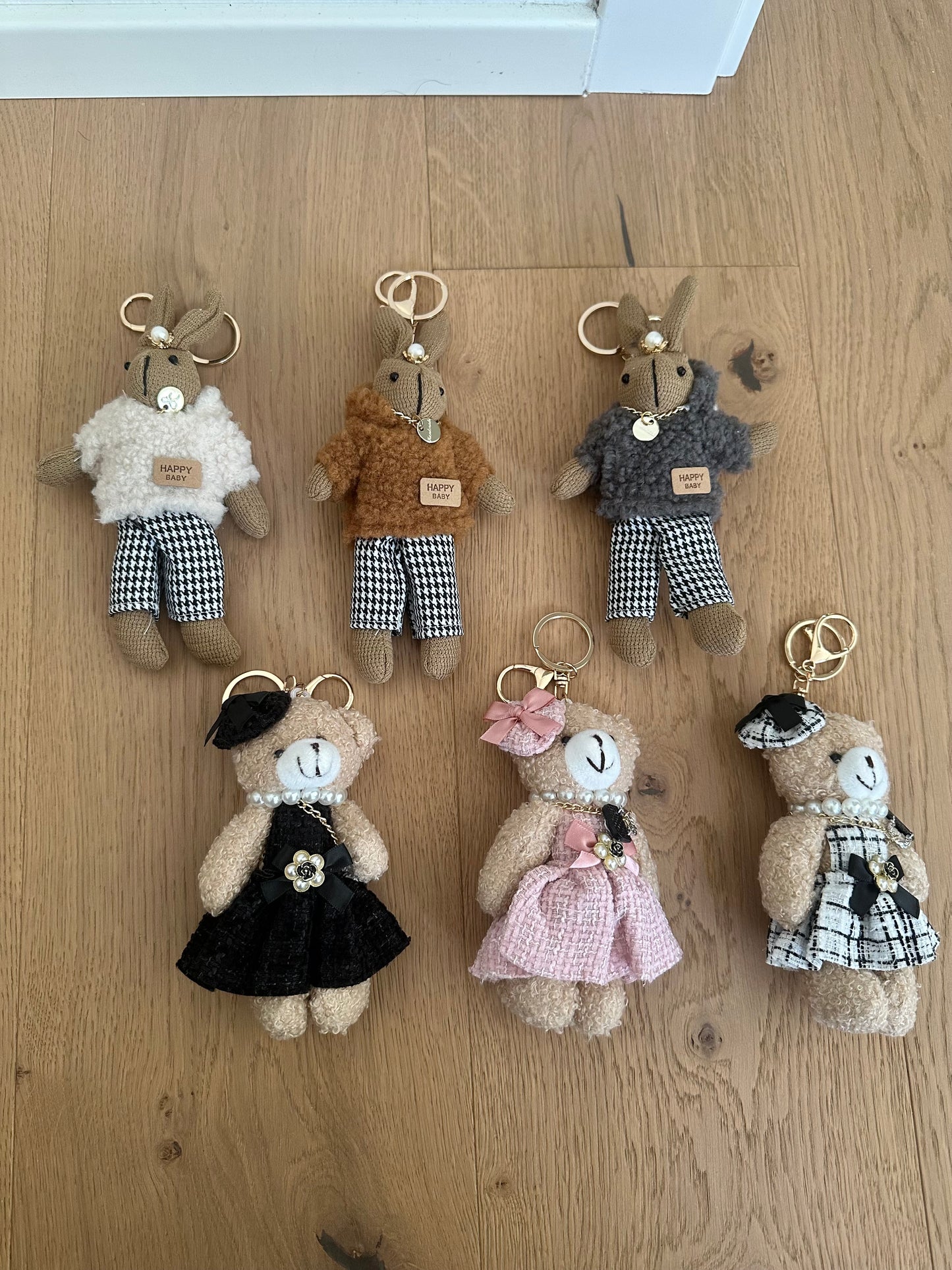 BAG CHARMS - BUNNY- TEDDY