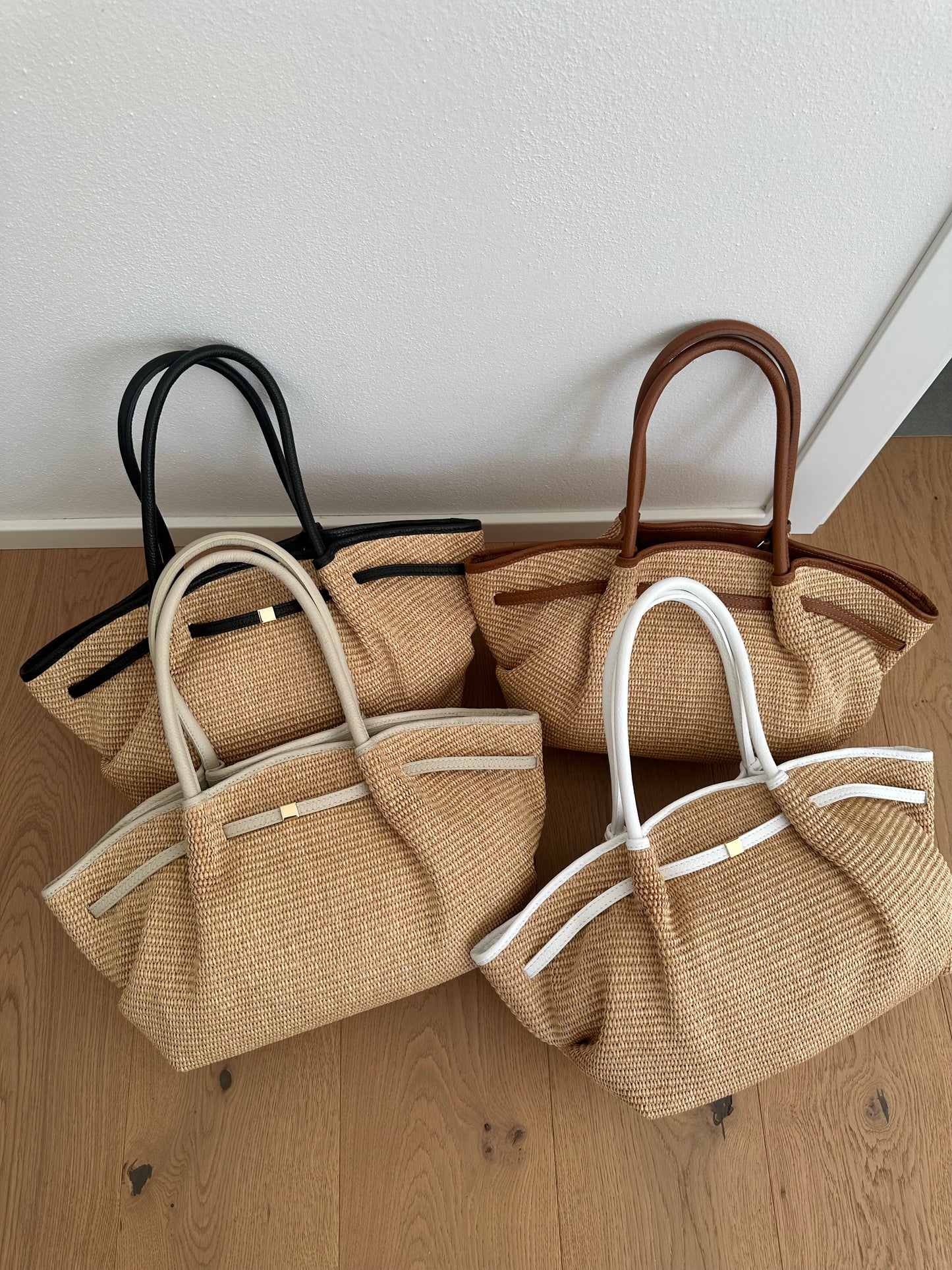 CORINNE LARGE- borsa a spalla rafia