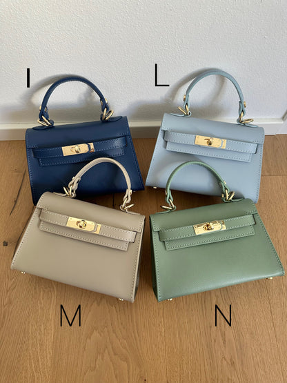 MINI K- Borsa a mano in vera pelle
