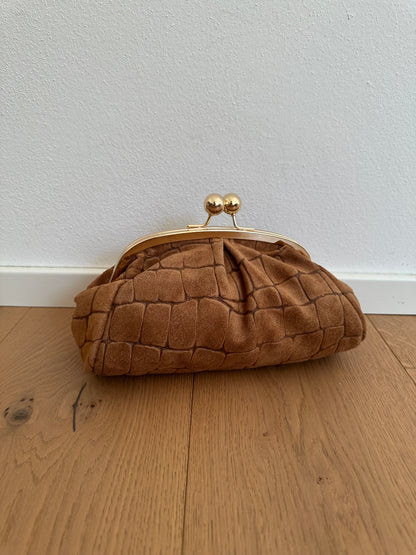 FORTUNA clutch - cocco suede