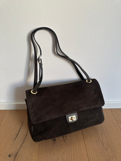 ANNABEL medium camoscio- borsa a spalla