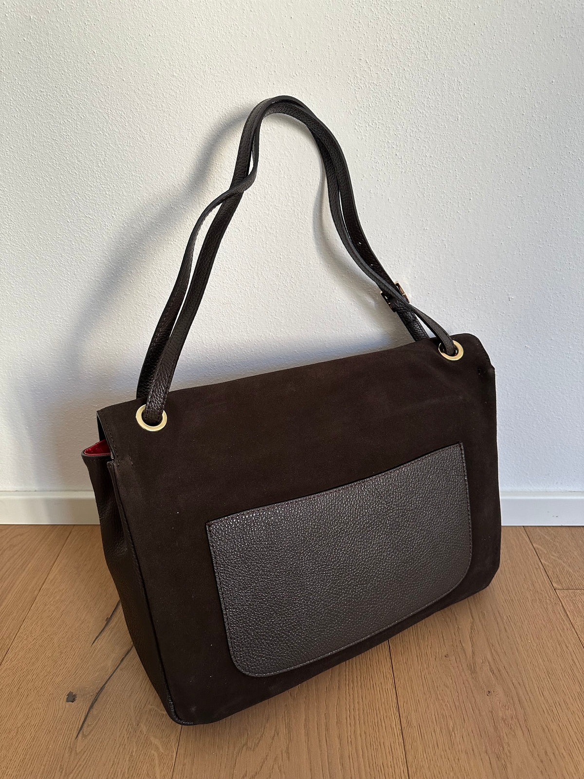 ANNABEL maxi camoscio- borsa a spalla