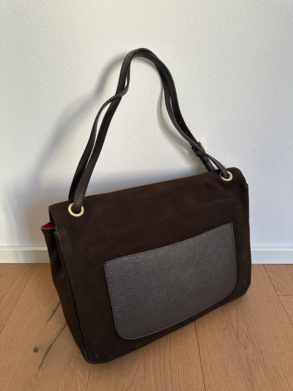 ANNABEL maxi camoscio- borsa a spalla