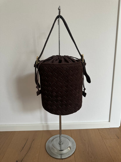 BARBARA- secchiello suede intrecciato