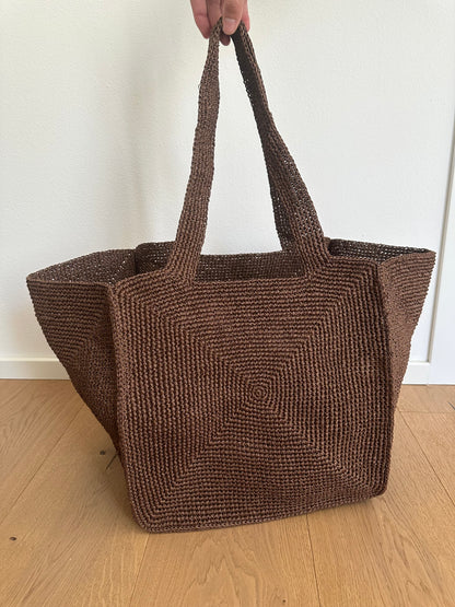 RONNY - tote artigianale rafia