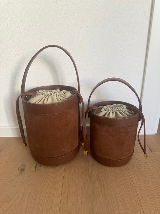 HELENA- suede bucket