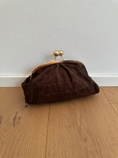 FORTUNA clutch - cocco suede