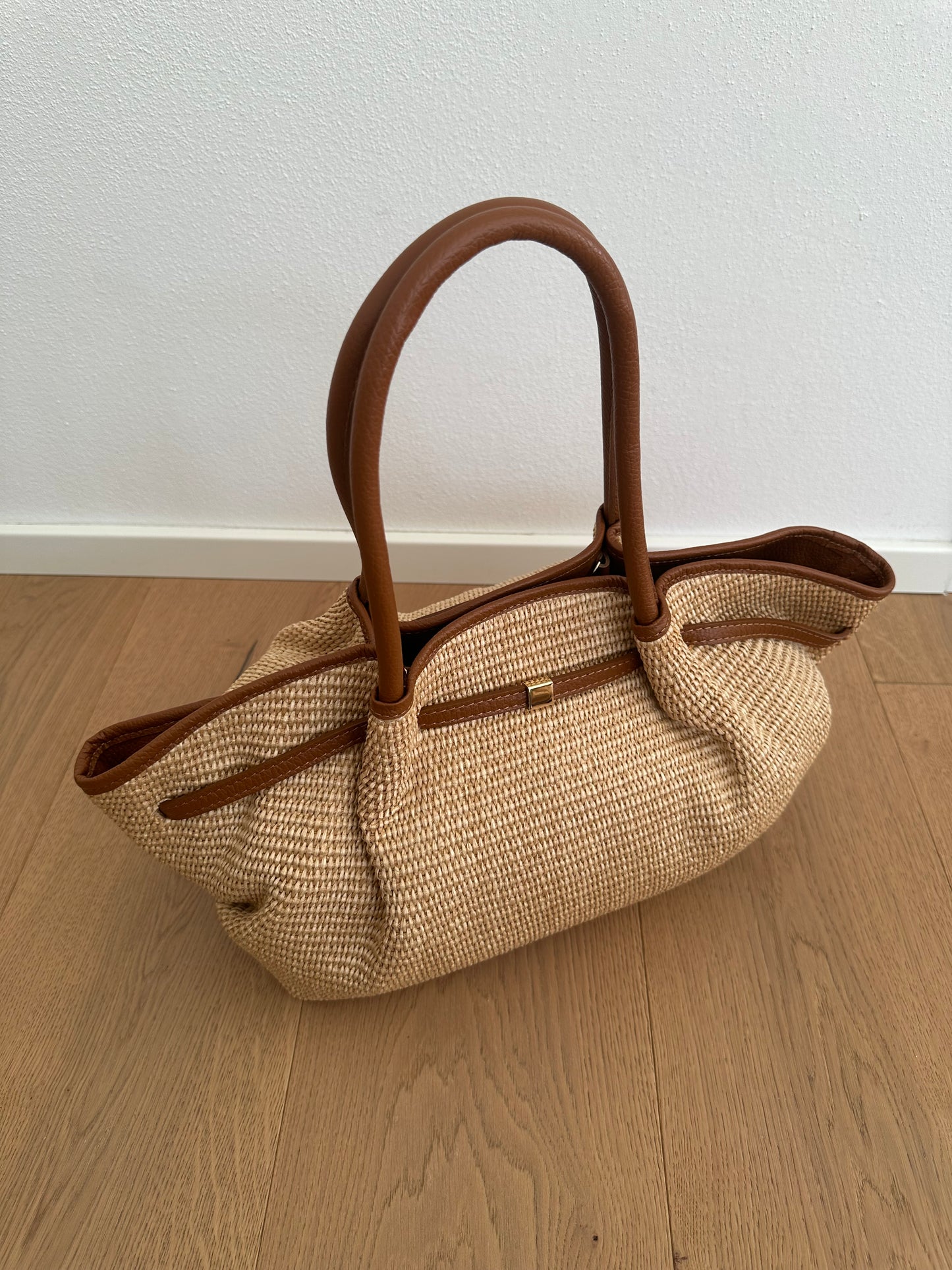 CORINNE LARGE- borsa a spalla rafia